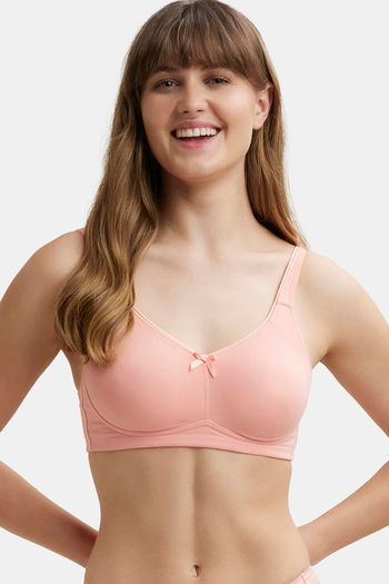 Buy Jockey Lightly Lined Non-Wired Full Coverage T-Shirt Bra - Candlelight Peach